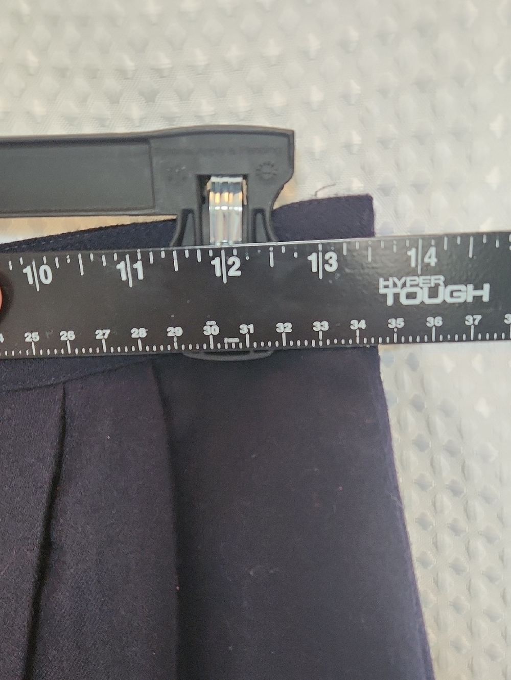Vintage Giorgio Sant’Angelo Navy 100% Wool Pencil Skirt 8 Button Modest Academia - Picture 8 of 10